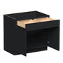 Slim Ebony Black Shaker RTA 33"/36"/39"/42"W x 34.5"H x 24"D Standard Base Cabinet with 2 Drawers and 2 Doors