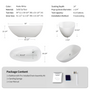59/67" Luxury Handcrafted Freestanding Solid Surface Soaking Bathtub in Glossy White/Matte White