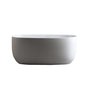 47" Freestanding Stone Resin Soaking Bathtub with Heat Retention
