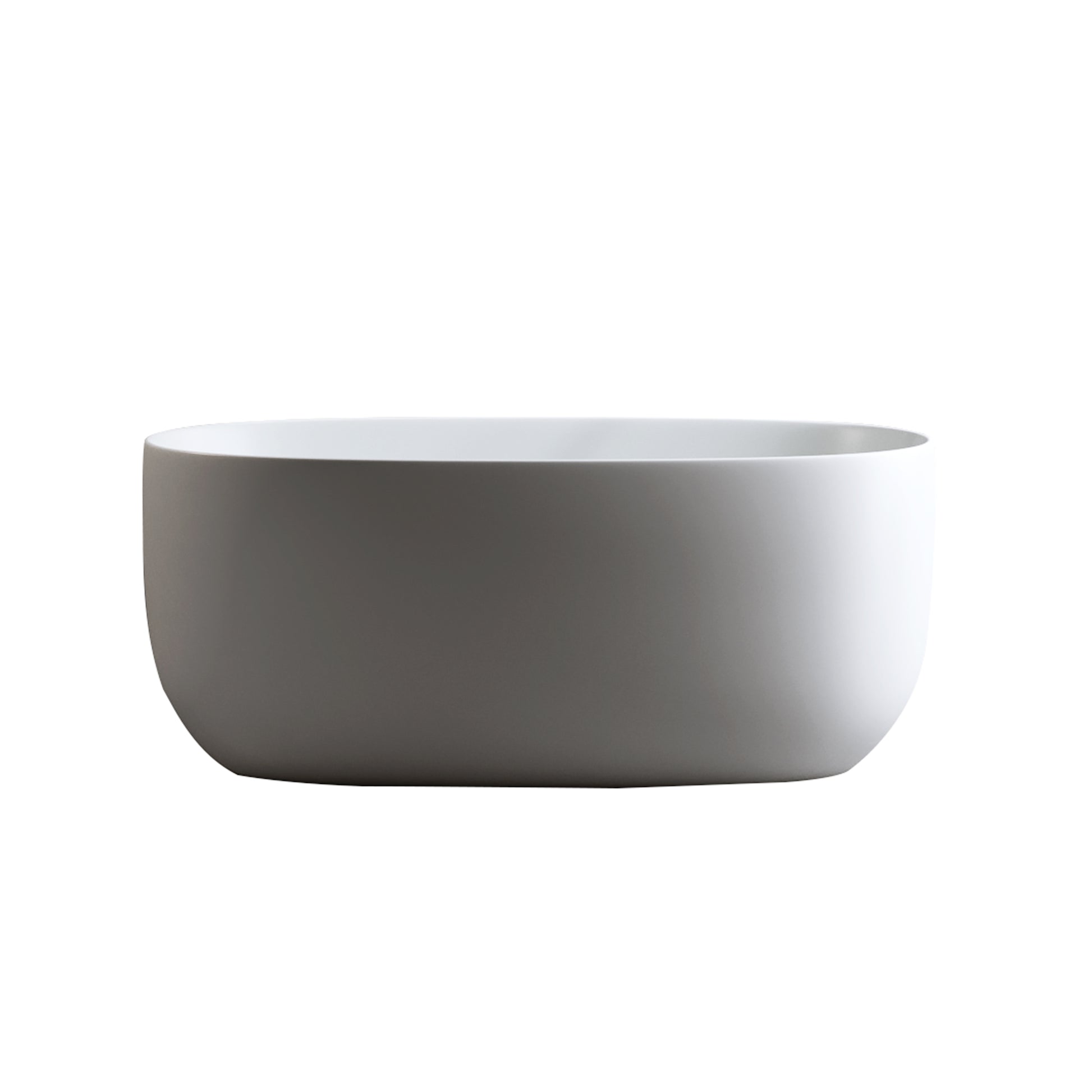47" Freestanding Stone Resin Soaking Bathtub with Heat Retention