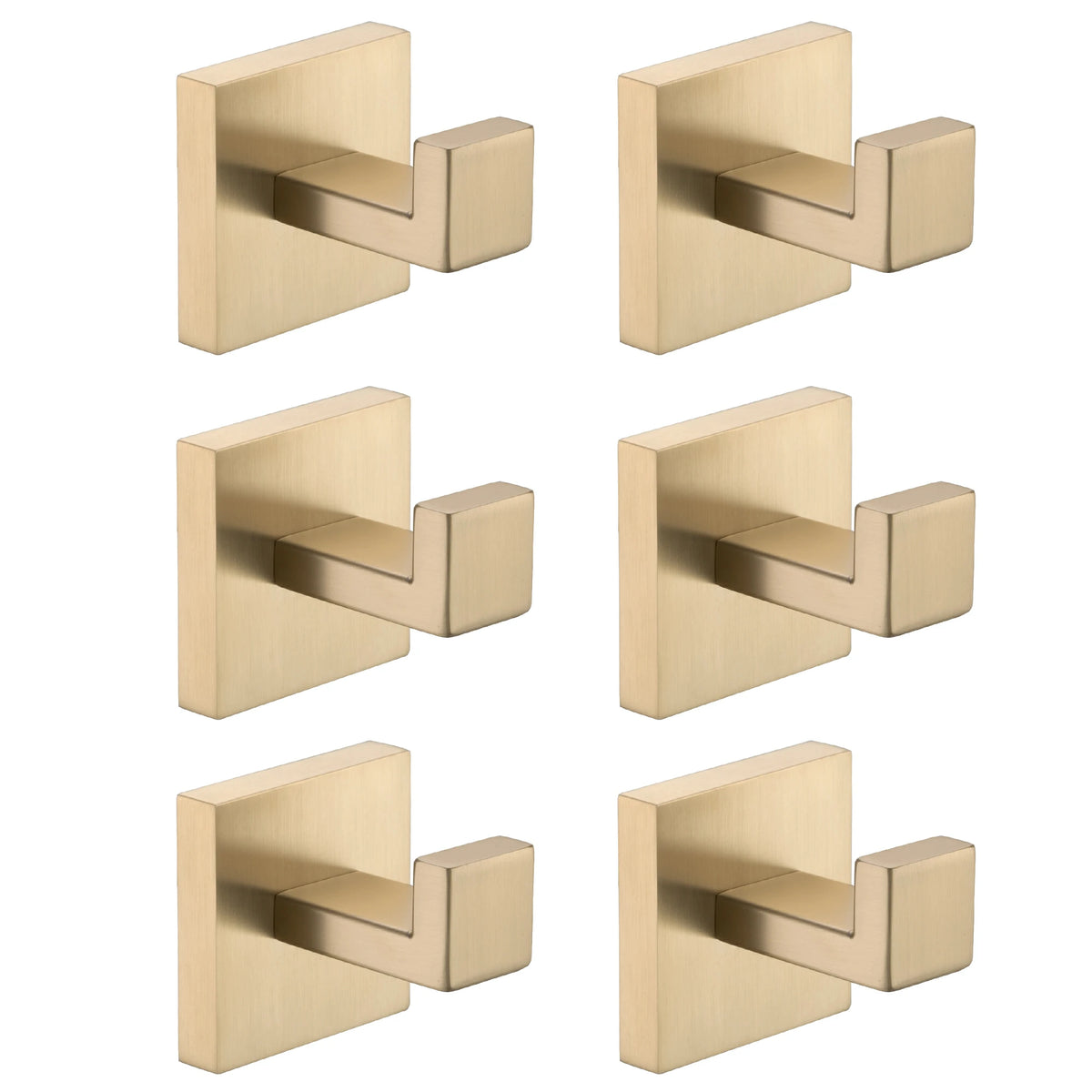 Wall-Mounted Stainless Steel Towel & Coat Hooks for Bathroom Bedroom & Kitchen