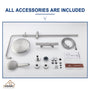 9.5 inch Thermostatic rain shower faucet  (brushed nickel)-CASAINC