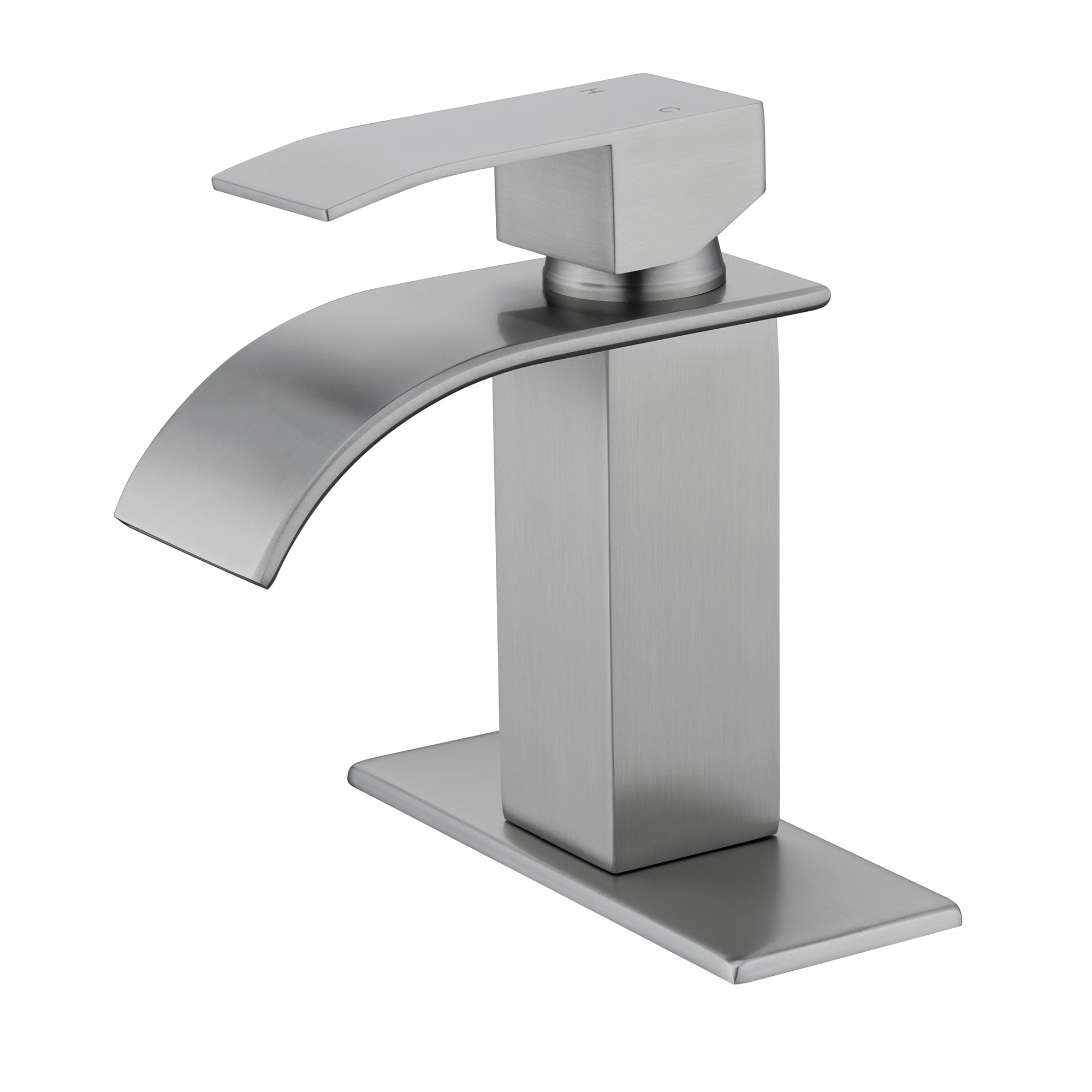 Single Handle Bathroom Sink Faucet Waterfall Spout Bathroom Sink Faucet