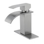Single Handle Bathroom Sink Faucet Waterfall Spout Bathroom Sink Faucet