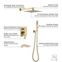 10-inch/12inch Rain Shower System With Handeld & Tub Spout