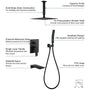 10-inch/12inch Rain Shower System With Handeld & Tub Spout