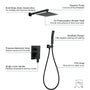 10-inch/12inch Rainfall Shower System With Hand Shower & Pressure-Balanced Valve