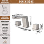 3-Hole Deck-Mounted Waterfall Basin Faucet Bathroom Sink Faucet