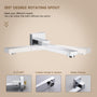 10" Wall Mounted Dual Shower Head Rain Shower System with Tub Spout