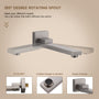 10" Wall Mounted Dual Shower Head Rain Shower System with Tub Spout