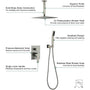 10-inch/12inch Rainfall Shower System With Hand Shower & Pressure-Balanced Valve