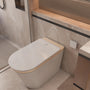 Luxury Smart Bidet Toilet with Heated Seat and Auto Flush, White, Gold, or Silver Seat Cover