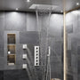 20*24'' Rectangle Shower System With 4 Sprays Modes & 3 Body Jets