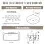 3-Handle Deck-Mounted Waterfall Roman Tub Faucet with Hand Shower