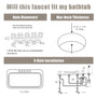 3-Handle 5 Holes Deck-Mounted Bathtub Faucet with Handheld Shower