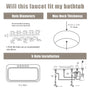3-Handle 5 Holes Deck-Mounted Bathtub Faucet with Handheld Shower