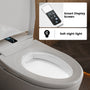 Luxe Smart Bidet Toilet with Built-in Deodorizer and LED Display, White, Black & Grey