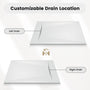 European-Style SMC Shower Base with Anti-Slip Design in Black or White