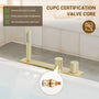 2-Handle Waterfall Roman Tub Faucet with Handheld Shower