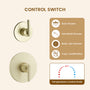 10-inch Wall-Mounted Rain Shower System with Body Jets & Slide Bar