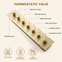 35*12 inch 6-Function Luxury Shower System with Body Jets & Bluetooth