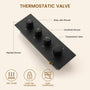 32*16 inch 3-Function Thermostatic Shower System with Body Jets