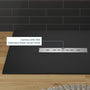 Durable SMC Composite Shower Base Pan with Center Drain in Black & White