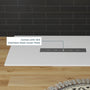 Durable SMC Composite Shower Base Pan with Center Drain in Black & White