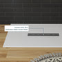 Durable SMC Composite Shower Base Pan with Center Drain in Black & White