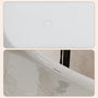 69" Freestanding Solid Surface Bathtub with Dual Sloped Headrests
