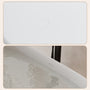 63" Freestanding Solid Surface Stone Bathtub with Symmetrical Moon Design