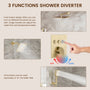 12-inch Dual Shower System with 4-Function Handheld Shower