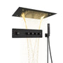 31.4" x 23.6" 4-Function Ceiling-Mounted Thermostatic Shower System with LED Lights