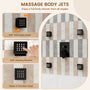 12-inch Wall-Mounted 4-Function Dual Shower System with Body Jets