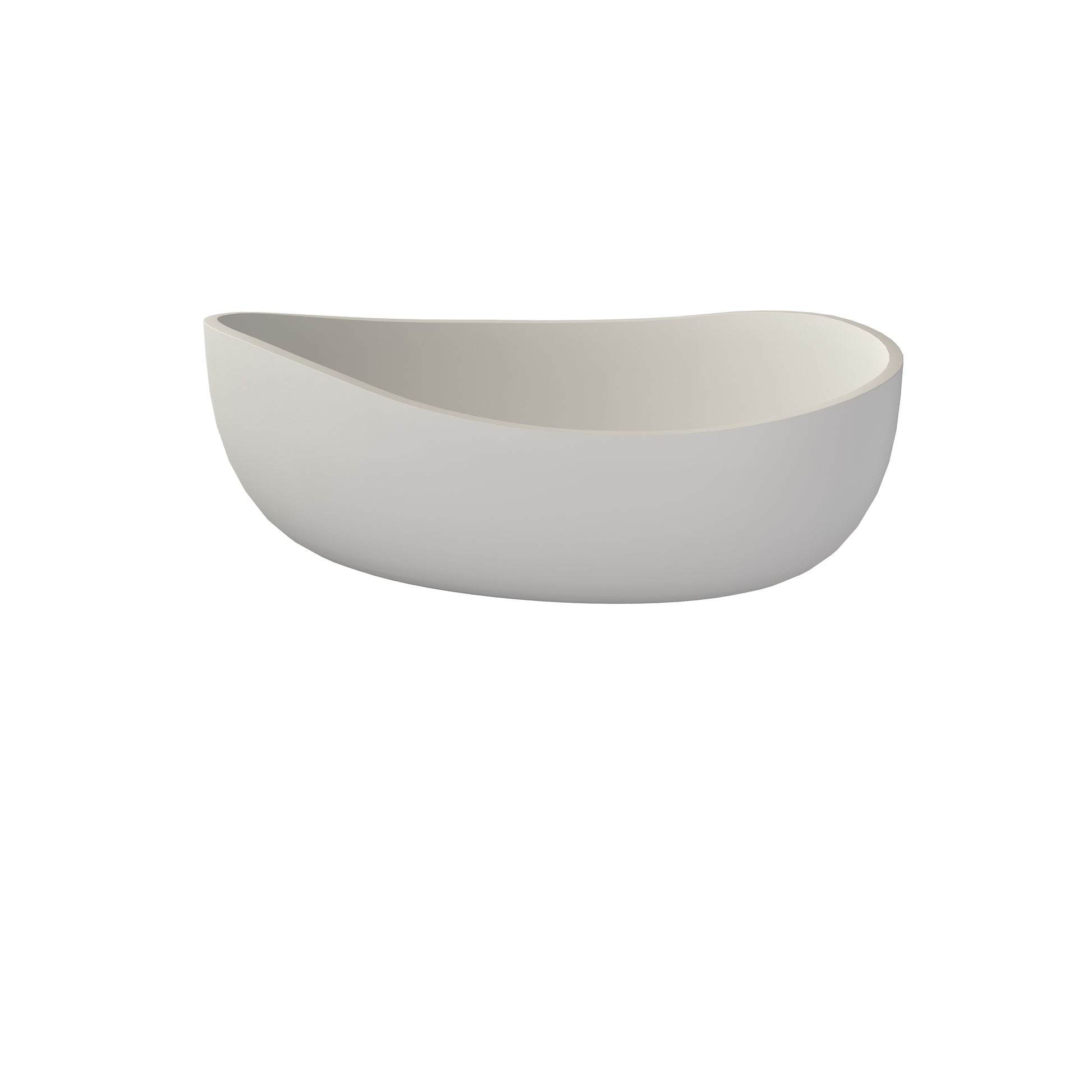 24-Inch Solid Surface Vessel Sink Oval Shape Bathroom Sink