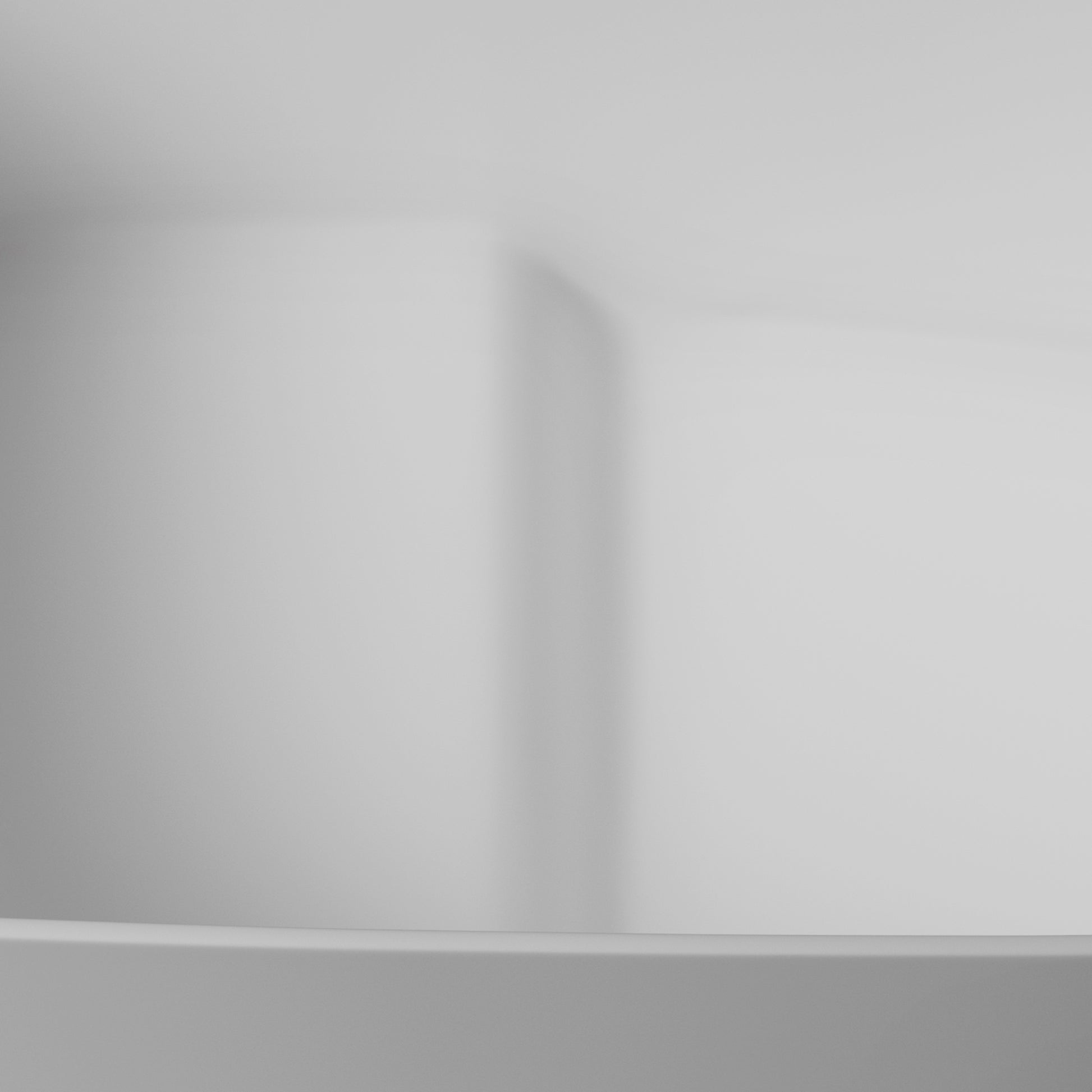 51" Matte White Solid Surface Freestanding Bathtub with Integrated Seat