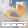 Advanced Tankless Smart Bidet Toilet with Air Bubble Wash & Night Light