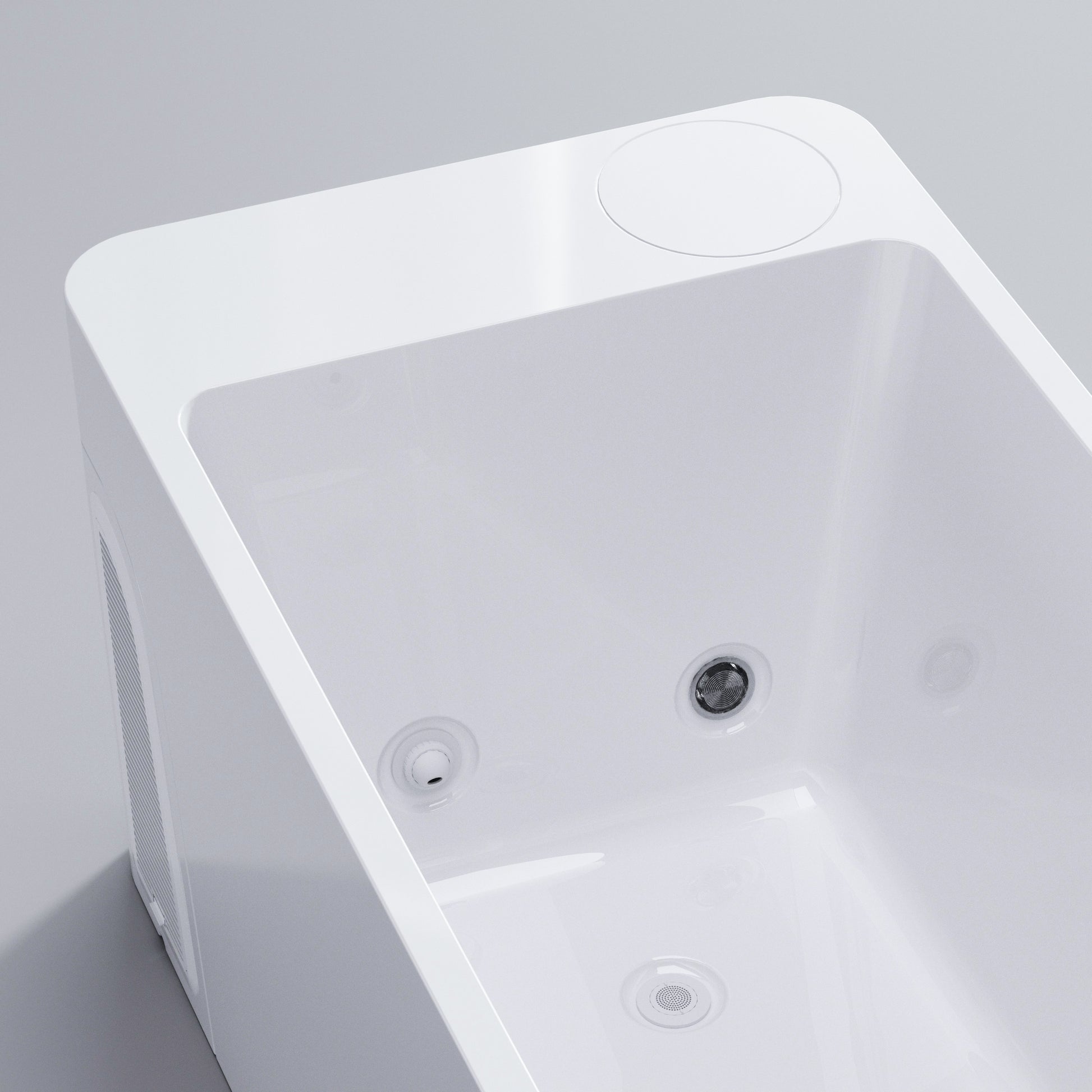 77" All-in-One Cold Plunge Tub with Built-In Chiller/Heater and Insulated Cover