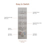 Deluxe 4-Function Thermostatic Shower System with LED Lighting & Bluetooth Music 