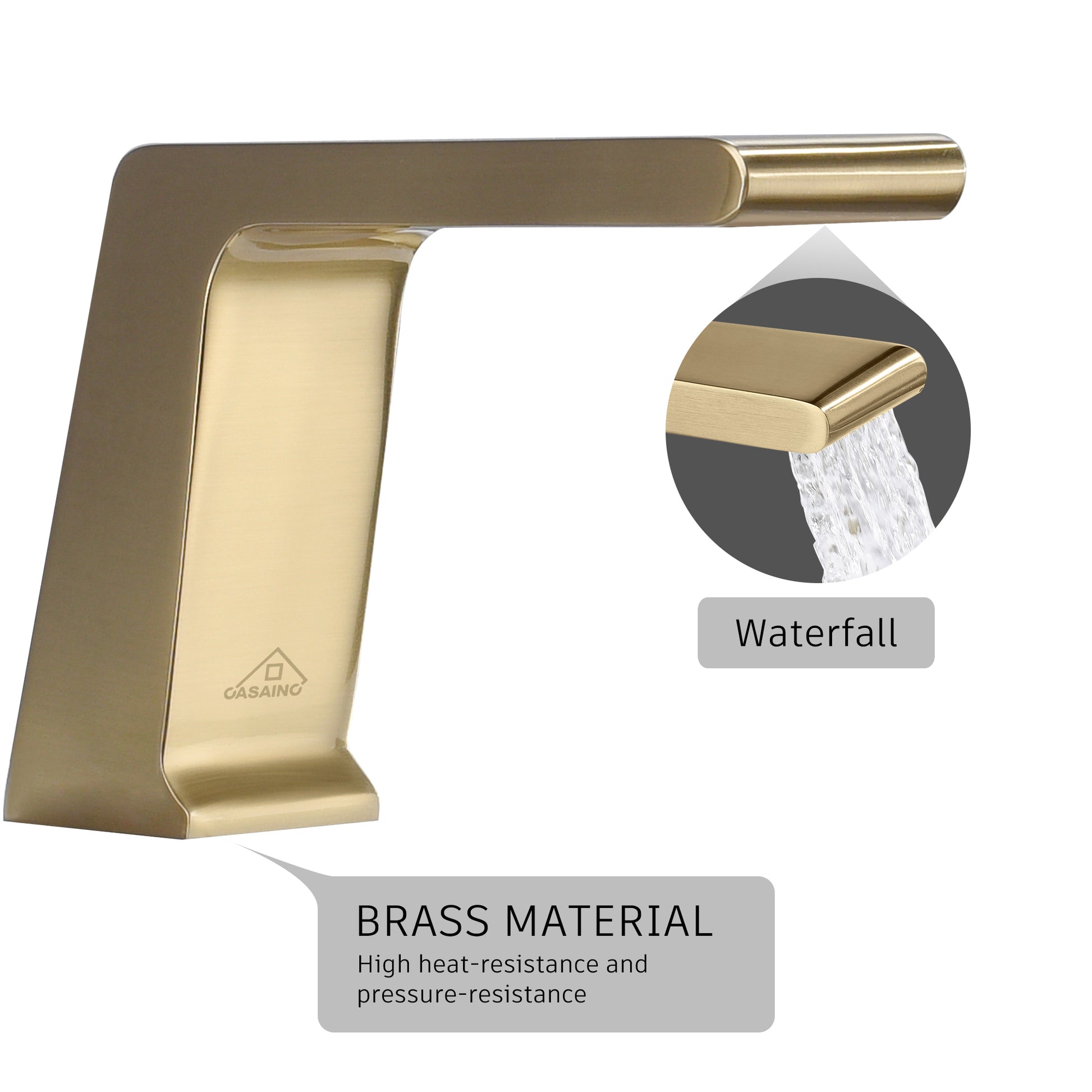 CASAINC Hot Sale 5 hole Bathtub Faucet With Handheld Shower Head