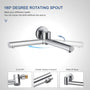 Casainc Round 3 Functions Wall Mount Dual Shower Heads Shower System In Black