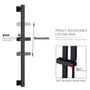 CASAINC 2 Function 10" Ceiling Mount Dual Shower Heads Shower System With Sliding Rod Shower Hand