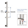 CASAINC 2 Function 10" Ceiling Mount Dual Shower Heads Shower System With Sliding Rod Shower Hand