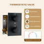 8-inch Ceiling-Mounted Thermostatic Shower System with Body Jets