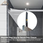 48"x76" Double Frameless Shower Door in Matte Black/Brushed Nickel/Chrome, Sliding Shower Enclosure with Rounded Corners Tempered Glass