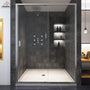 60" x 72" Framed Single Sliding Shower Door in Chrome/Brushed Nickel/M