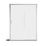 60" x 72" Framed Single Sliding Shower Door in Chrome/Brushed Nickel/M