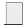60" x 72" Framed Single Sliding Shower Door in Chrome/Brushed Nickel/M