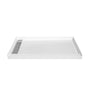 SMC Cultured Marble Shower Base with Anti-Slip Textured Floor for Modern Bathrooms