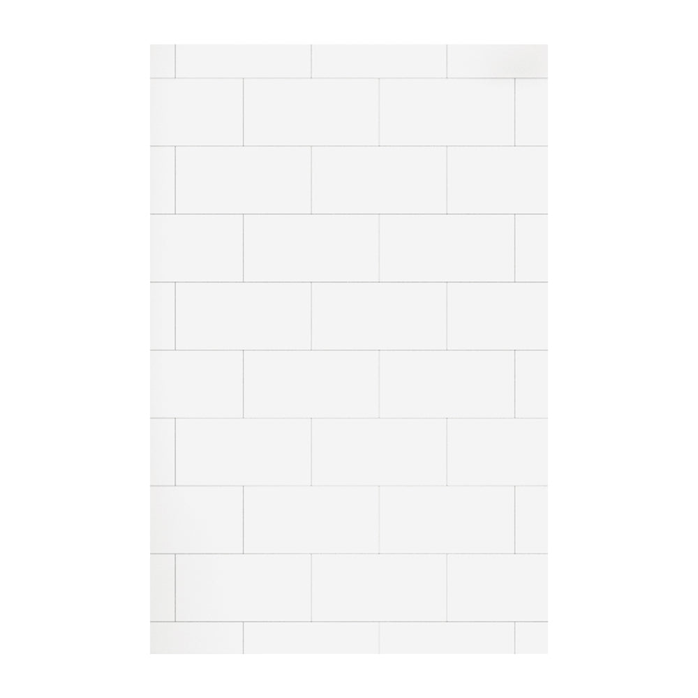 60" x 48" x 96" Waterproof SMC Shower Wall Panel with Medium Tile Design
